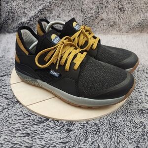 Lems Boulder Co. Mesa Carbon Black Knit Fabric Lace Up Sneakers Women's Size 8 B